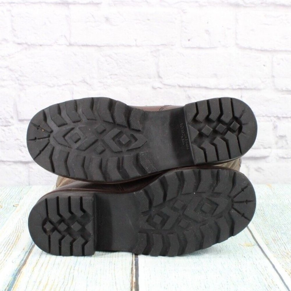 Blondo Brown Leather Waterproof Shearling Lined Tall Duck Boots Size 8 B - Picture 7 of 9